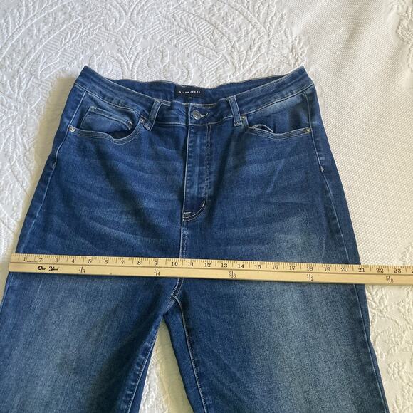 Risen Jeans Flare Bell bottoms Women’s stretch jeans size 1XL High rise waist - Picture 4 of 16